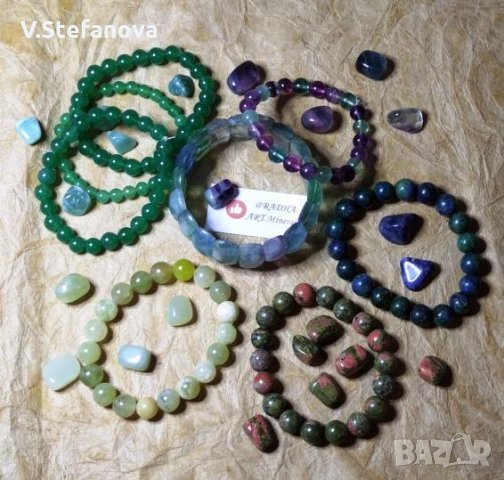 ГРИВНИ от натурални полускъпоценни камъни. 8 март. Чудесен подарък., снимка 8 - Гривни - 27400839