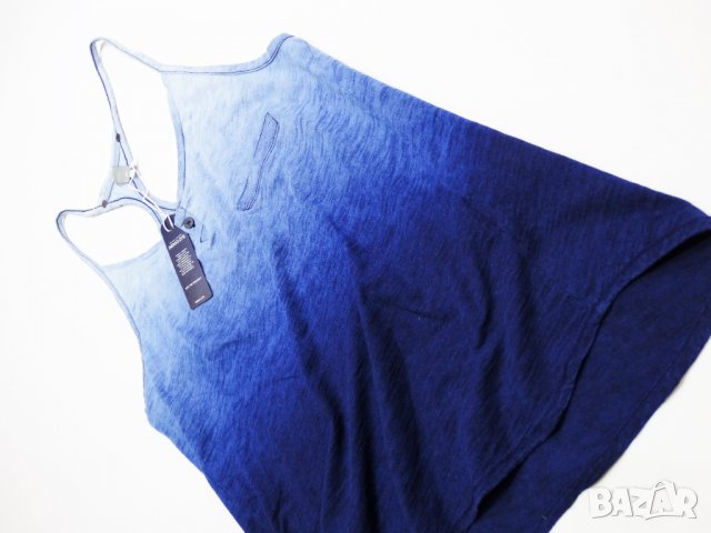 Нов! G-Star SF Pearl Indigo Tanktop Дамски Топ Размер M/L, снимка 3 - Потници - 35345401