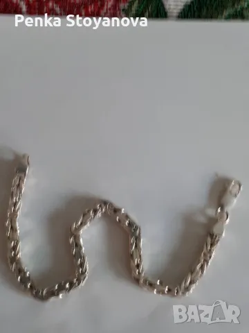 сребърна гривна 0,925, снимка 2 - Гривни - 48369130