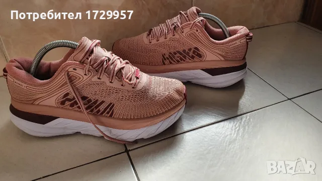 Hoka Bondi 7Misty Rose/Cordovan Номер-38, снимка 11 - Маратонки - 47676070