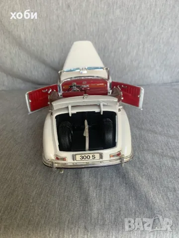 кобичка  Mercedes-Benz 300 S от 1955 г 1:18, Maisto., снимка 7 - Колекции - 55970676