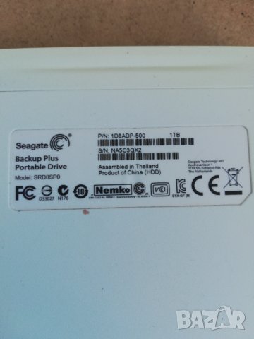 HDD Seagate 1TB portable преносим USB 3.0, снимка 3 - Външни хард дискове - 42490517