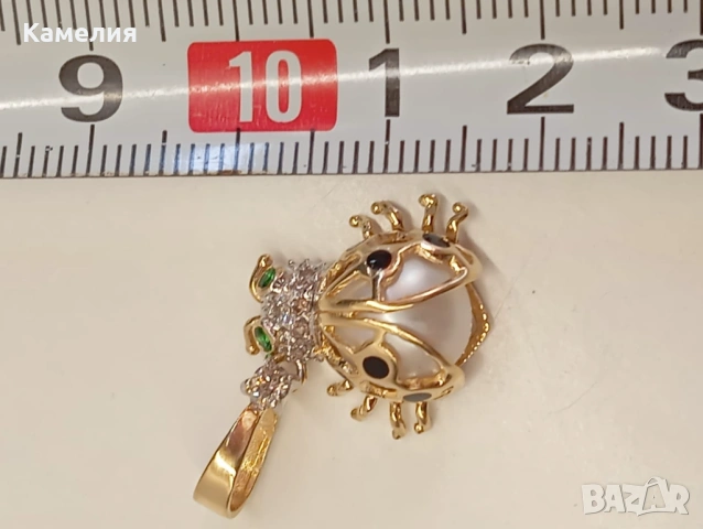 Златна висулка с брилианти , снимка 7 - Колиета, медальони, синджири - 54108330