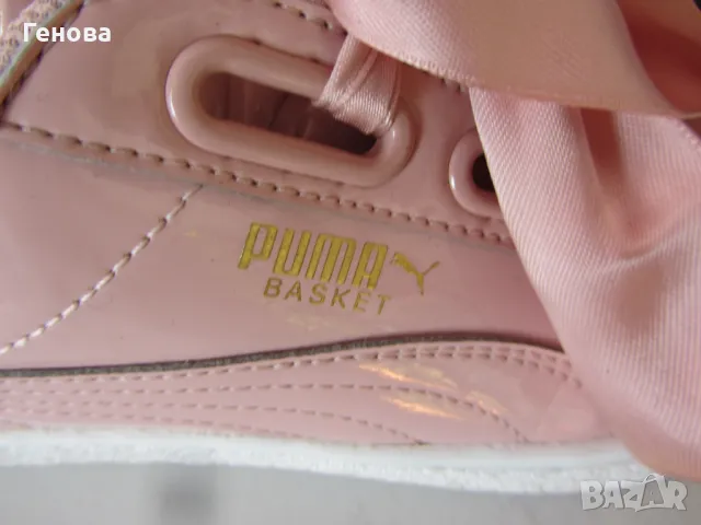 Puma Сникърси Basket Heart Patent Wn's 363073 11 Розов+подарък маратонки, снимка 6 - Маратонки - 47845300