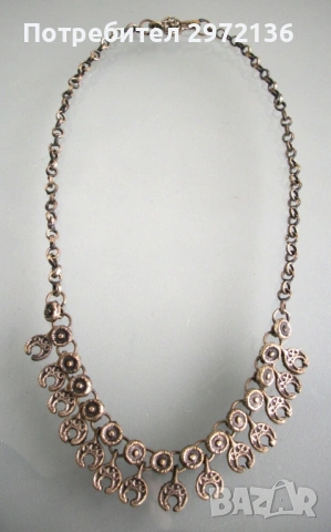 Колие с подкови за късмет, снимка 2 - Колиета, медальони, синджири - 53126909