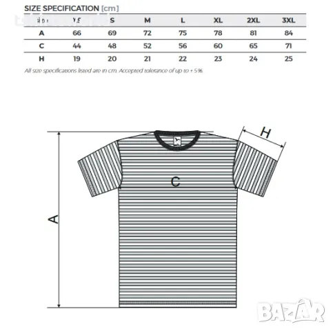 Нова мъжка моряшка тениска, тъмносиньо/бяло райе, снимка 4 - Тениски - 40643499