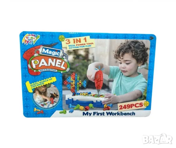 Детска мозайка,С винтоверт в куфар,249 части