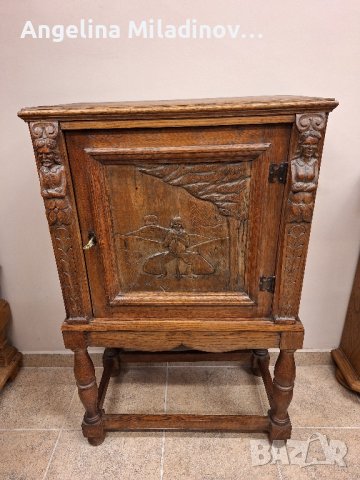 винтидж шкаф от дъбов масив , снимка 3 - Шкафове - 44279247