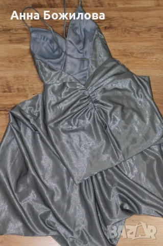 НОВА Бална/ шаферска/ официална сатенена рокля LAONA + ПОДАРЪК | NEW Formal dress LAONA + A GIFT, снимка 3 - Рокли - 50430641