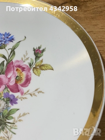 Karl Schumann.1918-1929 г.Порцеланова чиния., снимка 4 - Антикварни и старинни предмети - 52897680