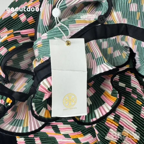 Tory Burch плисирана рокля с волани (US12), снимка 9 - Рокли - 48021509