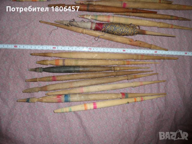 стари  дървени вретена, снимка 4 - Антикварни и старинни предмети - 39562138