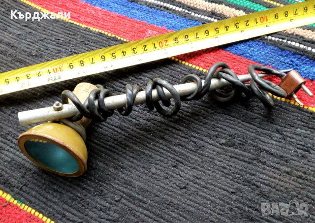 Рядка Лампа Артилерийска с Оригинално Стъкло и Крушка!, снимка 2 - Антикварни и старинни предмети - 32123112