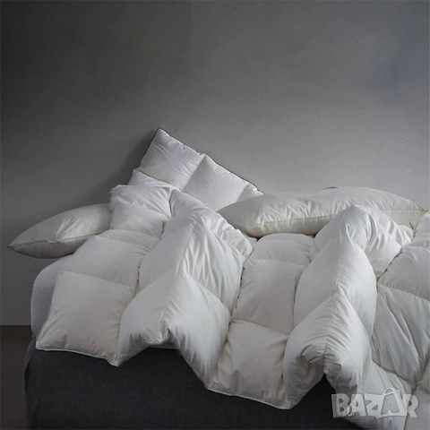 220x240см Премиум Зимна Завивка от Естествен Гъши Пух (2000гр), APSMILE, снимка 3 - Олекотени завивки и одеяла - 52450927