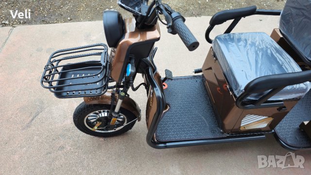 Електрическа триколка карго лукс двуместна, снимка 7 - Мотоциклети и мототехника - 44506188
