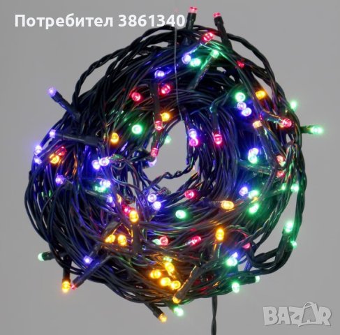 Коледни LED лампички, 100бр лампички, снимка 4 - Декорация за дома - 42758526