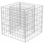 vidaXL Габион повдигната леха, поцинкована стомана, 50x50x50 cм, снимка 3