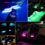 GOLDGE комплект LED Амбиент осветление за кола,Bluetooth у-е,48 RGB/8 цвята/4 музикални режима,12V, снимка 5