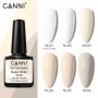 CANNI UV&LED ГЕЛ ЛАК SUPER МЛЕЧНО БЯЛА СЕРИЯ - 6 ЦВЯТА, снимка 2