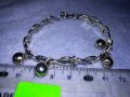 ЕФЕКТНА АЖУРНА СРЕБРИСТА ВИНТИДЖ ГРИВНА СТОМАНЕНА с КАМБАНКИ ЗВЪНЧЕТА 37983, снимка 6