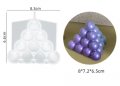 3D  Bubble пирамида силиконов молд форма калъп свещ шоколад гипс смола глина сапун свещи, снимка 1 - Форми - 37538206