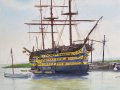 Картина Неустрашим от Карибски пирати англиски кораб маслени бои, снимка 3