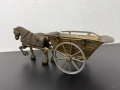 Месингова фигура - кон с каруца. №8054, снимка 4