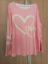 Макси розова, леко асиметрична блуза , снимка 1