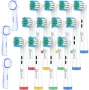 12 броя резервни накрайници за електрическа четка за зъби Oral B, 3 защитни калъфа, снимка 7