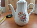 Стар български порцелан чайник кана, снимка 4