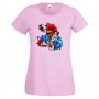 Дамска тениска Mario Zombie VS Sonic Zombie Игра,Изненада,Подарък,Празник,Повод, снимка 13
