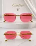 Cartier Унисекс Слънчеви Очила С UV400 Защита Картие🕶️Дамски🕶️Мъжки - Различни Цветове Код SEM-653, снимка 4