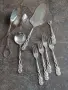 посребрени вилички с рози и прибори за сервиране на торта 34/4, снимка 14