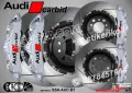 Надписи за капаци на спирачни апарати Audi Carbid, снимка 3