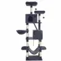 Драскалка за котки Dark Gray 206 см – XXL катерушка с къщички, хамаци и платформи, снимка 2