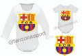 Боди с емблема Барселона, снимка 1 - Бодита за бебе - 39486779