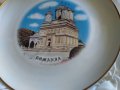 Чиния за стена Румъния в подаръчна кутия-Arpo Curtea de Arges fine porcelain 20см фи, снимка 3