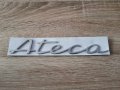 Емблема лого надпис сребрист Сеат Атека Seat Ateca