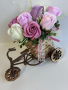 Декоративно колело с ароматни сапунени рози, снимка 8