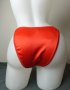Луксозни нови сатенени червени леко изрязани бикини S/М, снимка 7