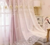Елегантна розова Бродирана завеса, снимка 4