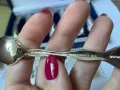 Красиви посребрени лъжички от Япония с диви цветя - 7 бр, снимка 13