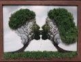 "Паното на любовта" със скандинавски мъх, вечнозелена красота, перфектен подарък за ценители, снимка 1 - Пана - 40584055