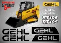 GEHL строителна техника и механизация стикери, снимка 8