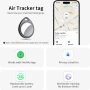 QCOQ Air Tracker Tag – Bluetooth Тракер за Apple Find My (iOS), 100dB Звук и Глобално проследяване, снимка 4