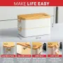 Кутия за храна BMORE Bento 1000 ml с отделения и прибори, снимка 4