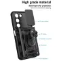 За Realme C100 5G / C83 5G Удароустойчив TPU PC Калъф с Въртяща Стойка, Плъзгащо Капаче за Камерата , снимка 14