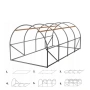 Метална конструкция за градински тунел — оранжерия, няколко размера, снимка 11