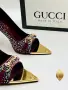 Gucci Елегантни Дамски Обувки С Кристали На Висок Ток Гучи - Различни Цветове Код SEM-483, снимка 3