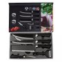

Комплект ножове 6 части HausRoland H-007,Нераждаема стомана,оребрени остриета,незалепващо покритие, снимка 1 - Прибори за хранене, готвене и сервиране - 44175700